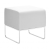 Zuo Modern Plush Ottoman - Angled