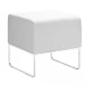 Zuo Modern Plush Ottoman - Angled - Zuo Modern Plush Ottoman - Angled