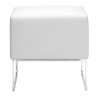Zuo Modern Plush Ottoman - Front