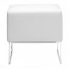 Zuo Modern Plush Ottoman - Front - Zuo Modern Plush Ottoman - Front