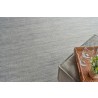 Exquisite Rugs Kashmir INDOOR/OUTDOOR Handmade Flatwoven PET Yarn Ivory  Light Silver