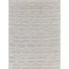 Exquisite Rugs Manzoni Handmade Hand Loomed Viscose and Cotton Area Rug- Ivory Front View - Exquisite Rugs Manzoni Handmade Hand Loomed Viscose and Cotton Area Rug- Ivory Front View