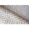 Exquisite Rugs Manzoni Handmade Hand Loomed Viscose and Cotton Area Rug- Ivory Folded View