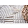 Exquisite Rugs Manzoni Handmade Hand Loomed Viscose and Cotton Area Rug- Ivory Close View 