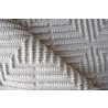 Exquisite Rugs Manzoni Handmade Hand Loomed Viscose and Cotton Area Rug- Silver Folded View