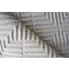 Exquisite Rugs Manzoni Handmade Hand Loomed Viscose and Cotton Area Rug- Silver Folded View - Exquisite Rugs Manzoni Handmade Hand Loomed Viscose and Cotton Area Rug- Silver Folded View