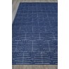 Exquisite Rugs Manzoni Handmade Hand Loomed Viscose and Cotton Area Rug- Navy Long View