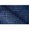 Exquisite Rugs Manzoni Handmade Hand Loomed Viscose and Cotton Area Rug- Navy Folded View