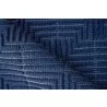 Exquisite Rugs Manzoni Handmade Hand Loomed Viscose and Cotton Area Rug- Navy Folded View - Exquisite Rugs Manzoni Handmade Hand Loomed Viscose and Cotton Area Rug- Navy Folded View