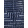 Exquisite Rugs Manzoni Handmade Hand Loomed Viscose and Cotton Area Rug- Navy Pattern Design View
