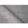 Exquisite Rugs Echo INDOOR/OUTDOOR Handmade Flatwoven PET yarn Area Rug - Gray/Ivory Folded View