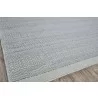 Exquisite Rugs Echo INDOOR/OUTDOOR Handmade Flatwoven PET yarn Area Rug - Light Silver/Ivory Corner View - Exquisite Rugs Echo INDOOR/OUTDOOR Handmade Flatwoven PET yarn Area Rug - Light Silver/Ivory Corner View