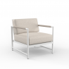Sabbia Club Chair in Echo Ash, No Welt - Front Side Angle