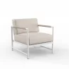 Sabbia Club Chair in Echo Ash, No Welt - Front Side Angle - Sabbia Club Chair in Echo Ash, No Welt - Front Side Angle