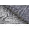 Exquisite Rugs Manzoni Handmade Hand Loomed Viscose and Cotton Area Rug- Grey Folded View