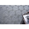 Exquisite Rugs Manzoni Handmade Hand Loomed Viscose and Cotton Area Rug- Grey Top View