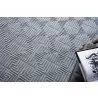 Exquisite Rugs Manzoni Handmade Hand Loomed Viscose and Cotton Area Rug- Grey Top View - Exquisite Rugs Manzoni Handmade Hand Loomed Viscose and Cotton Area Rug- Grey Top View