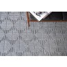 Exquisite Rugs Manzoni Handmade Hand Loomed Viscose and Cotton Area Rug- Grey Design View 