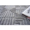 Exquisite Rugs Manzoni Handmade Hand Loomed Viscose and Cotton Area Rug- Grey Pattern View