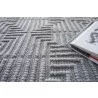 Exquisite Rugs Manzoni Handmade Hand Loomed Viscose and Cotton Area Rug- Grey Pattern View - Exquisite Rugs Manzoni Handmade Hand Loomed Viscose and Cotton Area Rug- Grey Pattern View