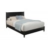 Alpine Furniture Flynn Standard King Platform Bed, Black - Front Angle