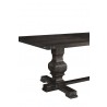 Alpine Furniture Manchester Dining Table, Charcoal / Natural - Closeup Angle