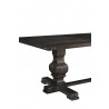 Alpine Furniture Manchester Dining Table in Charcoal - Leg Detail