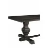 Alpine Furniture Manchester Dining Table in Charcoal - Leg Detail - Alpine Furniture Manchester Dining Table in Charcoal - Leg Detail
