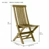 Anderson Teak Bristol Folding Chair dimension - Anderson Teak Bristol Folding Chair dimension