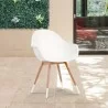 Amazonia Charlotte 4 Piece Teak Patio Armchair Set - Amazonia Charlotte 4 Piece Teak Patio Armchair Set