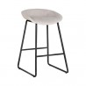 Sunpan Skylar Counter Stool - Polo Club Muslin-Dillion Cream - Front Side Angle