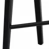 Sunpan Dominic Counter Stool in Black - Base Angle - Sunpan Dominic Counter Stool in Black - Base Angle