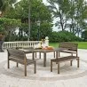 Telescope Casual 64" Square Marine Grade Polymer Table Top Only With Umbrella Hole - Telescope Casual 64" Square Marine Grade Polymer Table Top Only With Umbrella Hole