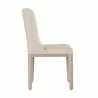 Sunpan Elisa Dining Chair in Light Oak - Mainz Cream - Side Angle - Sunpan Elisa Dining Chair in Light Oak - Mainz Cream - Side Angle