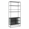 Sunpan Parsons Bookcase - Front Side Angle - Sunpan Parsons Bookcase - Front Side Angle