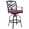 Woodard Wiltshire Swivel Bar Stool with Cushion