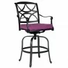 Woodard Wiltshire Swivel Bar Stool with Cushion - Woodard Wiltshire Swivel Bar Stool with Cushion