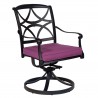 Woodard Wiltshire Swivel Rocking Dining Arm Chair With Cushion