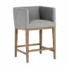 Sunpan Maxine Counter Stool - Polo Club Stone - Front Side Angle - Sunpan Maxine Counter Stool - Polo Club Stone - Front Side Angle