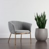 Sunpan Nadine Lounge Chair Chacha Grey - Lifestyle