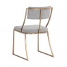 Sunpan Makena Dining Chair Monument Pebble - Back Side Angle