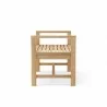 Anderson Teak Sakura Backless Bench- side view - Anderson Teak Sakura Backless Bench- side view