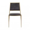 Sunpan Odilia Stackable Dining Chair Bravo Portabella - Front Angle