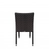 Miami Dining Side Chair - Espresso Wicker - Back