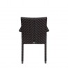 Miami Dining Arm Chair - Espresso Wicker - Back