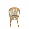 Paris Dining Side Chair - Cream and Chocolate - Back