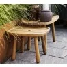 Cane-Line Royal Coffee Table, Teak, Rectangular side view - Cane-Line Royal Coffee Table, Teak, Rectangular side view