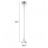 Zuo Modern Neutrino Floor Lamp Chrome - With Dimensions