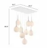 Zuo Modern Epsilon Ceiling Lamp White - With Dimensions - Zuo Modern Epsilon Ceiling Lamp White - With Dimensions