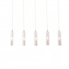 Zuo Modern Celeron Ceiling Lamp Clear - Front with White BG